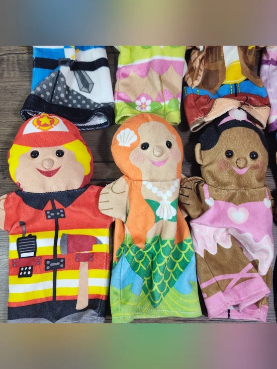 Melissa And Doug Lot Of 18 Hand Puppets (Animals/People) - Picture 5 of 14